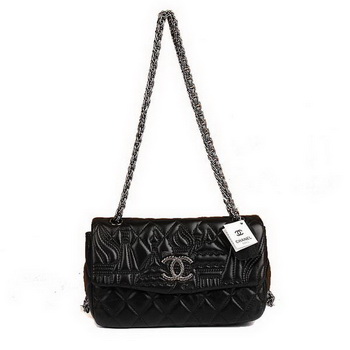 Best Chanel Flap Shoulder Bag A47049 Black On Sale